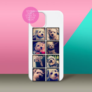 Instagram-Fotocollage mit quadratischen Fotos iPhone 15 Hülle