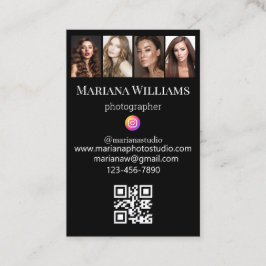 Instagram-Fotografen-Fotos sammeln qr-Code Visitenkarte