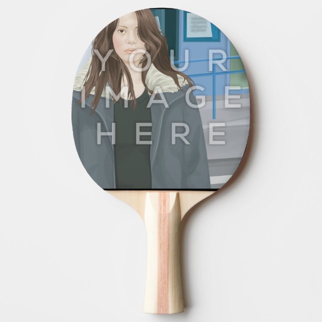 Instagram Fotopersonalisiertes Ping Pong Paddel Tischtennis Schläger (Vorderseite)