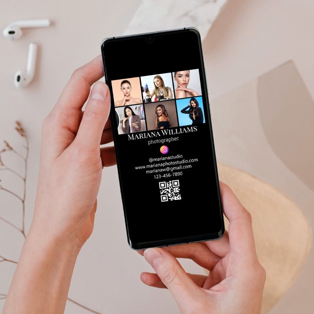 instagram Fotos sammeln qr-Code digitales Geschäft Karte (Von Creator hochgeladen)