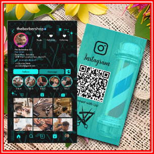 Instagram Friseur-Barbier Shop - Scanne, um dich z Visitenkarte