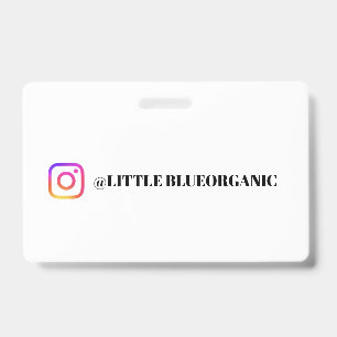 Instagram-Geschäftskarten Ihr Instagram-Name ID Ausweis