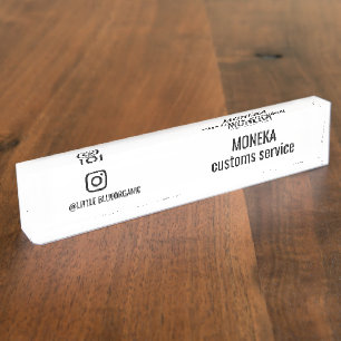 Instagram-Geschäftskarten Ihr Instagram-Name ID Namensplakette