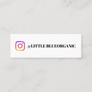 Instagram-Geschäftskarten Ihr Instagram-Name Mini Visitenkarte