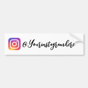 Instagram Handle-Skriptaufkleber Autoaufkleber