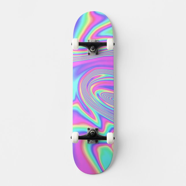 Instagram Holographic Nails Skateboard (Vorderseite)