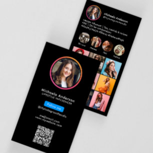 Instagram Influencer QR-Code Visitenkarte