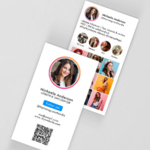 Instagram Influenzus QR Code Visitenkarte