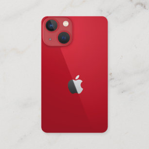 Instagram-Konto rote Telefon bearbeiten Design Visitenkarte