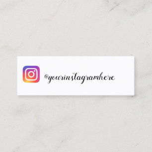 instagram mini visitenkarte