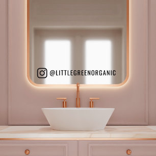 Instagram Mirror Decal Ihre Instagram-Namensklam Fensteraufkleber