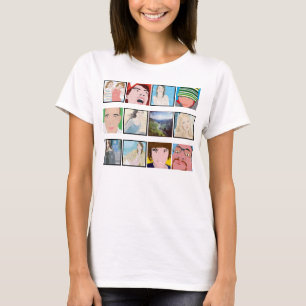 Instagram Mosaik-Foto-personalisiertes Damen-Kleid T-Shirt