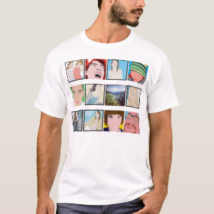 Instagram Mosaik-Foto-personalisiertes Shirt-Kleid T-Shirt