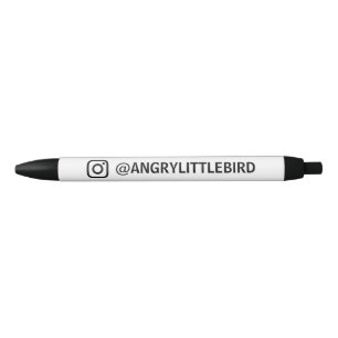 Instagram Name Schwarz Business Stift Design