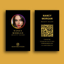 Instagram-Profilfoto-QR-Code Schwarz und Gold