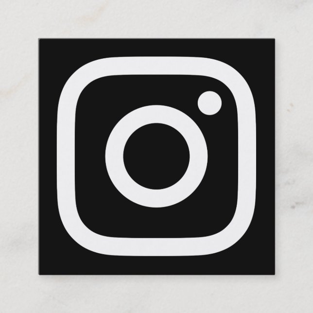 instagram Promo Quadratische Visitenkarte (Vorderseite)