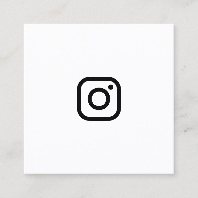instagram Promo Quadratische Visitenkarte (Vorderseite)