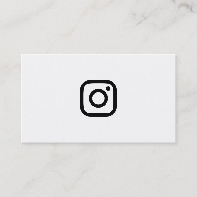 instagram Promo Visitenkarte (Vorderseite)
