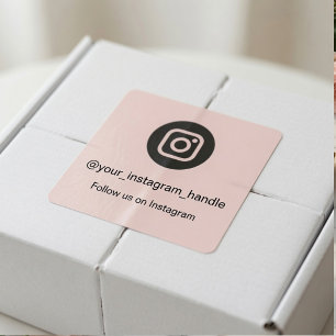 Instagram-QR-Code-Aufkleber Personalisiert Folge Quadratischer Aufkleber