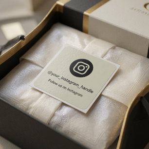 Instagram-QR-Code-Aufkleber Personalisiert Folge Quadratischer Aufkleber