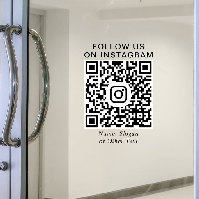 Instagram QR Code Werbung Fensteraufkleber (Von Creator hochgeladen)