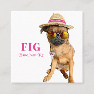 Instagram scannbarer QR-Code: Foto und Text hinzuf Quadratische Visitenkarte