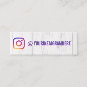 Instagram Social Media-Benutzername Mini Visitenkarte