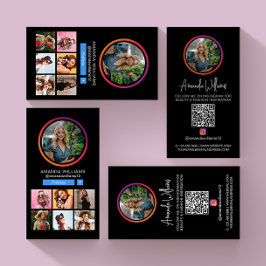 Instagram Social Media Folgen Sie mir Foto QR Code Visitenkarte