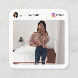 Instagram Social Media Foto Visitenkarte