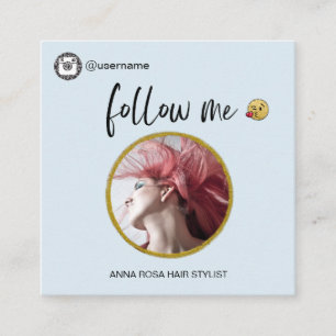 *~* INSTAGRAM Social Media Icons QR-Code Quadratische Visitenkarte
