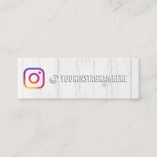 Instagram Social Media Influencerin Mini Visitenkarte