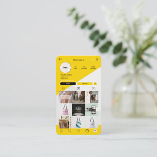 Instagram Social Media QR Code Business Cards Visitenkarte