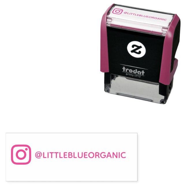 Instagram Stempel | Ihr Instagram Name (Beispiel)