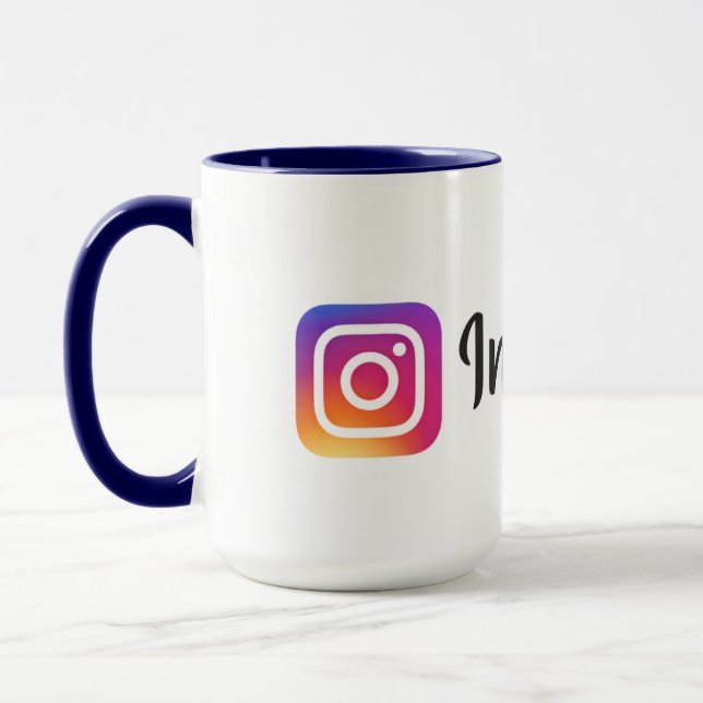 Instagram-Tasse von hoher Qualität Tasse (Links)