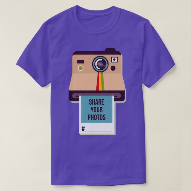Instagram Teilen Sie Ihre Fotos T-Shirt (Design vorne)