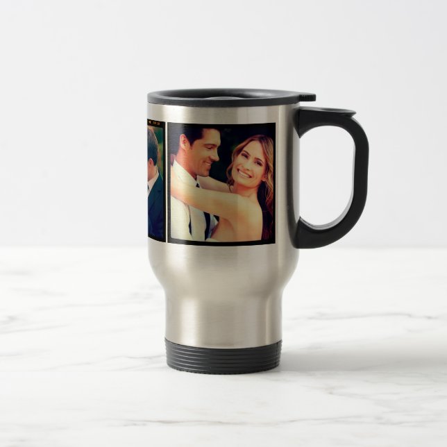 Instagram Wedding Foto Travel Mug Reisebecher (Rechts)