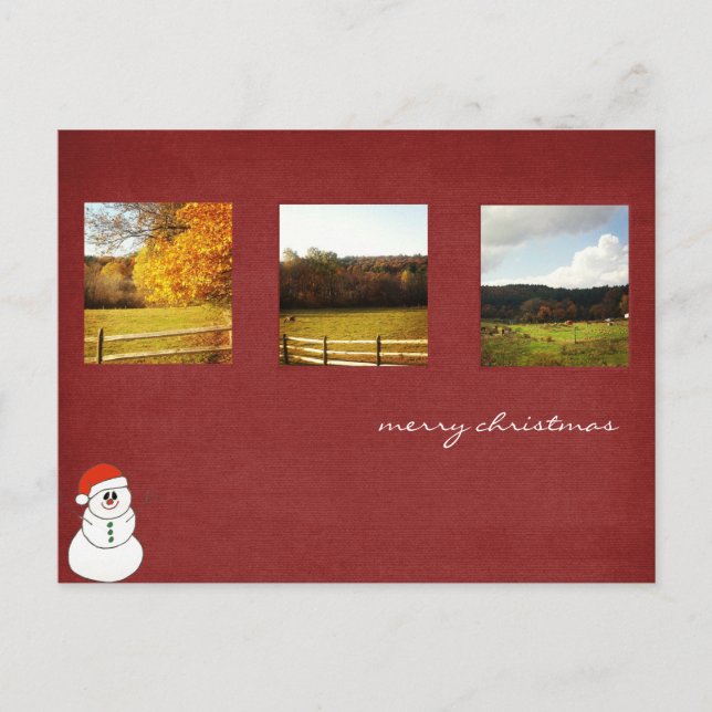 Instagram Weihnachten Foto Postkarten (Vorderseite)