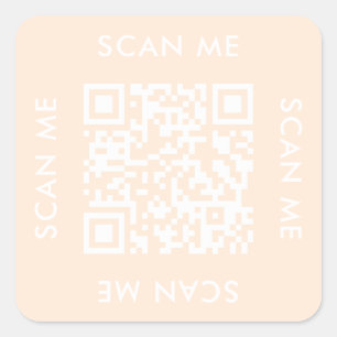 Instagramm Business modern Scan me qr Code Quadratischer Aufkleber