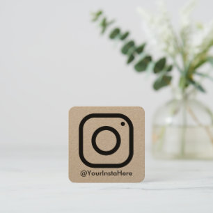 Instagramm Business Social Media modern minimal Quadratische Visitenkarte