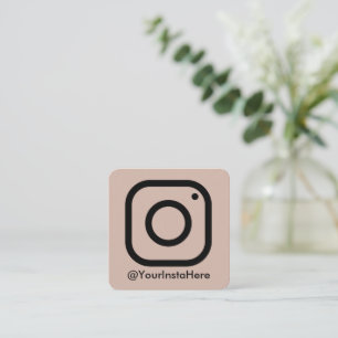 Instagramm Business Social Media modern minimal Quadratische Visitenkarte