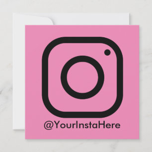 Instagramm Business Social Media modern Pink Einladung