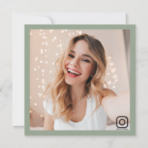 Instagramm Business Social Media moderne Sage Gree Einladung