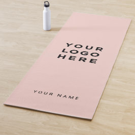 Instagramm des benutzerdefinierten rosa Firmenlogo Yogamatte