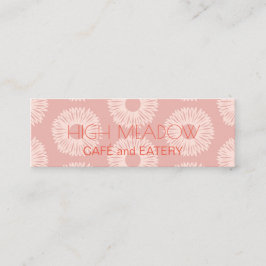 Instagramm des personalisierten "Peach Blooms" Mini Visitenkarte