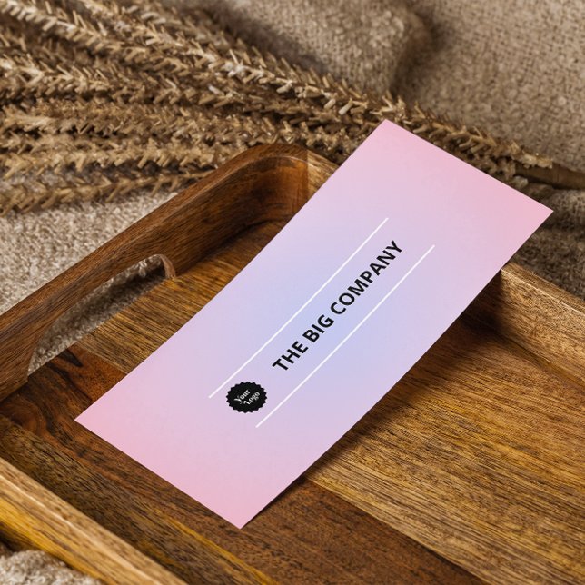 Instagramm folgen QR Code Holografischer Gradient (Instagram Follow Us Qr Code Trendy Social Media Business Card)