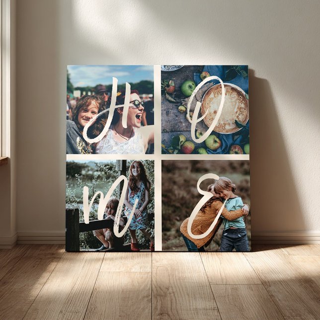 Instagramm-Foto-Collage-Pinselskript für benutzerd Leinwanddruck (Von Creator hochgeladen)