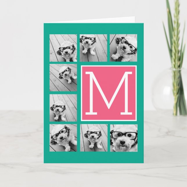 Instagramm für aquamarin- und Hot-Pink-8-Fotocolla (Vorderseite)