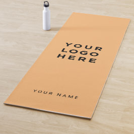 Instagramm für kundenspezifische Orange-Firmenlogo Yogamatte