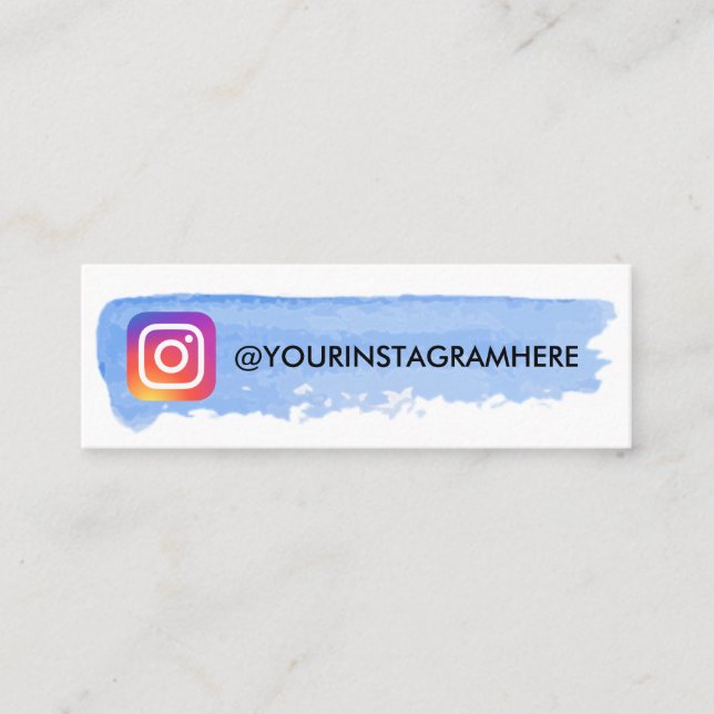 Instagramm Mini Visitenkarte (Vorderseite)