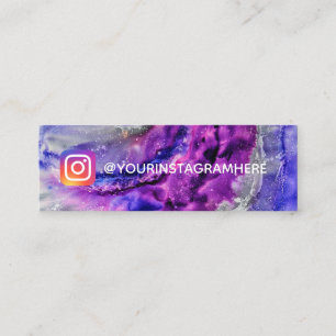 Instagramm Paint Spritzer Mini Visitenkarte